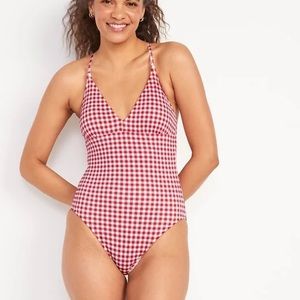 Old navy red gingham one piece